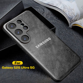 Galaxy S25 ULTRA 5G PU LEATHER PROTECTIVE BACK CASE WITH CAMERA PROTECTION