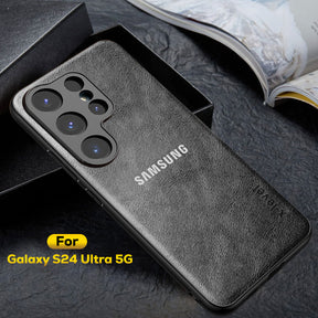 Galaxy S24 ULTRA 5G PU LEATHER PROTECTIVE BACK CASE WITH CAMERA PROTECTION