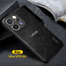 VIVO V70 5G Business Style PU LEATHER PROTECTIVE BACK CASE WITH CAMERA PROTECTION