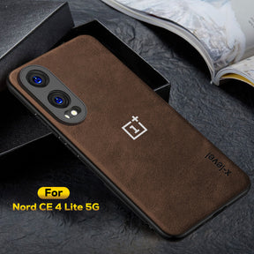 ONEPLUS NORD CE 4 LITE 5G Business Style PU LEATHER PROTECTIVE BACK CASE WITH CAMERA PROTECTION