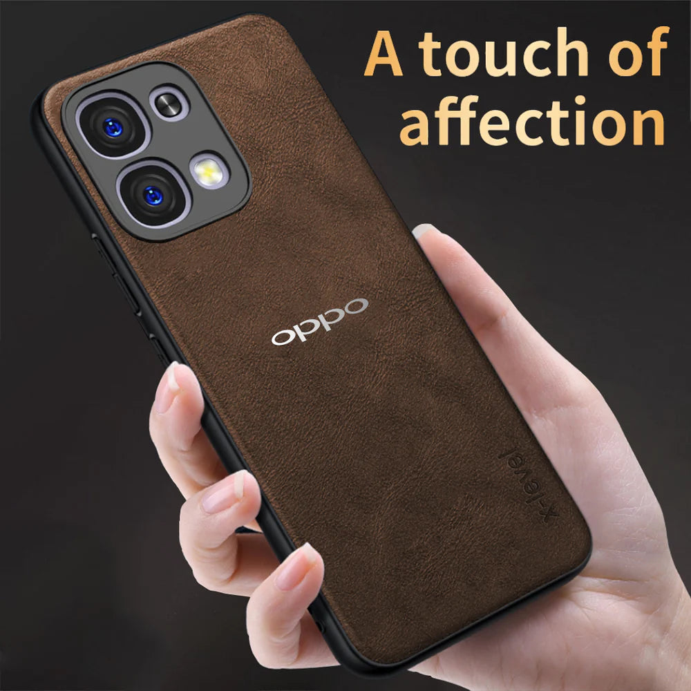 OPPO F31 5G Business Style PU LEATHER PROTECTIVE BACK CASE WITH CAMERA PROTECTION