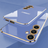 GALAXY A34 5G ULTRA-SHINE GOLD ELECTROPLATED LUXURIOUS  BACK CASE WITH CAMERA PROTECTION