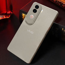 Vivo V40e 5G Solid Color Leather Texture Matte Phone Back Case