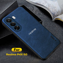 REALME P4X 5G Business Style PU LEATHER PROTECTIVE BACK CASE WITH CAMERA PROTECTION
