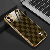 PhoneCases.Co.in-iPhone 12/12pro/12pro max Flawless Checkered Glass Protective Case/Cover
