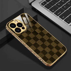 PhoneCases.Co.in-iPhone 13/13 pro /13 pro Max Flawless Checkered Glass Protective Case/Cover