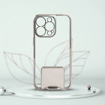 PhoneCases.Co.in-iPhone13/13 pro/13 pro max-Lucent Back Stand Color Plated Protective back Case/Cover