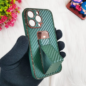 PhoneCases.Co.in- iPhone13/iPhone13 pro/iPhone 13 pro-max Carbon Leather with Back Stand case