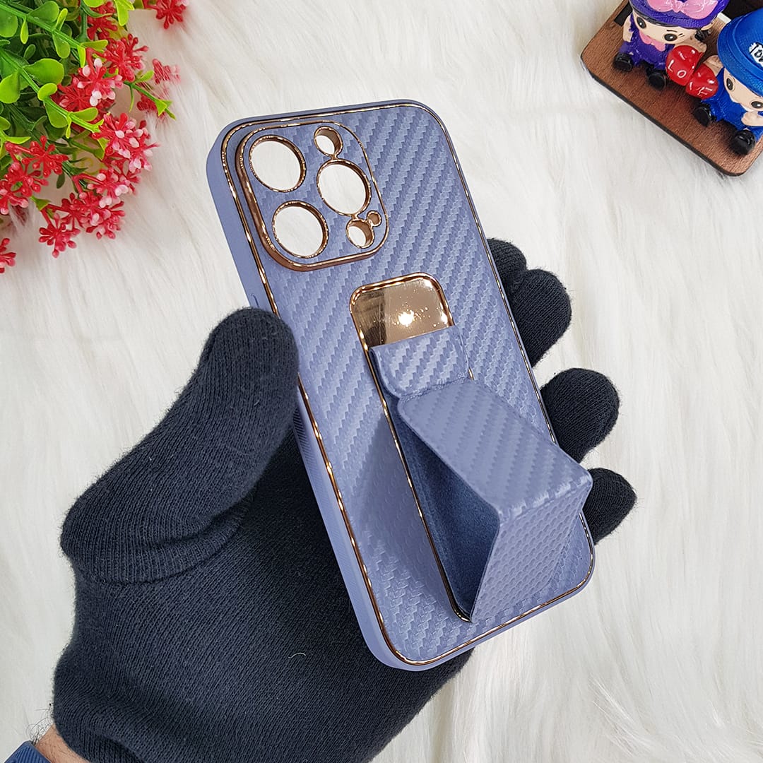 PhoneCases.Co.in- iPhone13/iPhone13 pro/iPhone 13 pro-max Carbon Leather with Back Stand case
