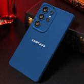 Samsung Galaxy S24 ULTRA 5G Solid Color Leather Texture Matte Phone Back Case