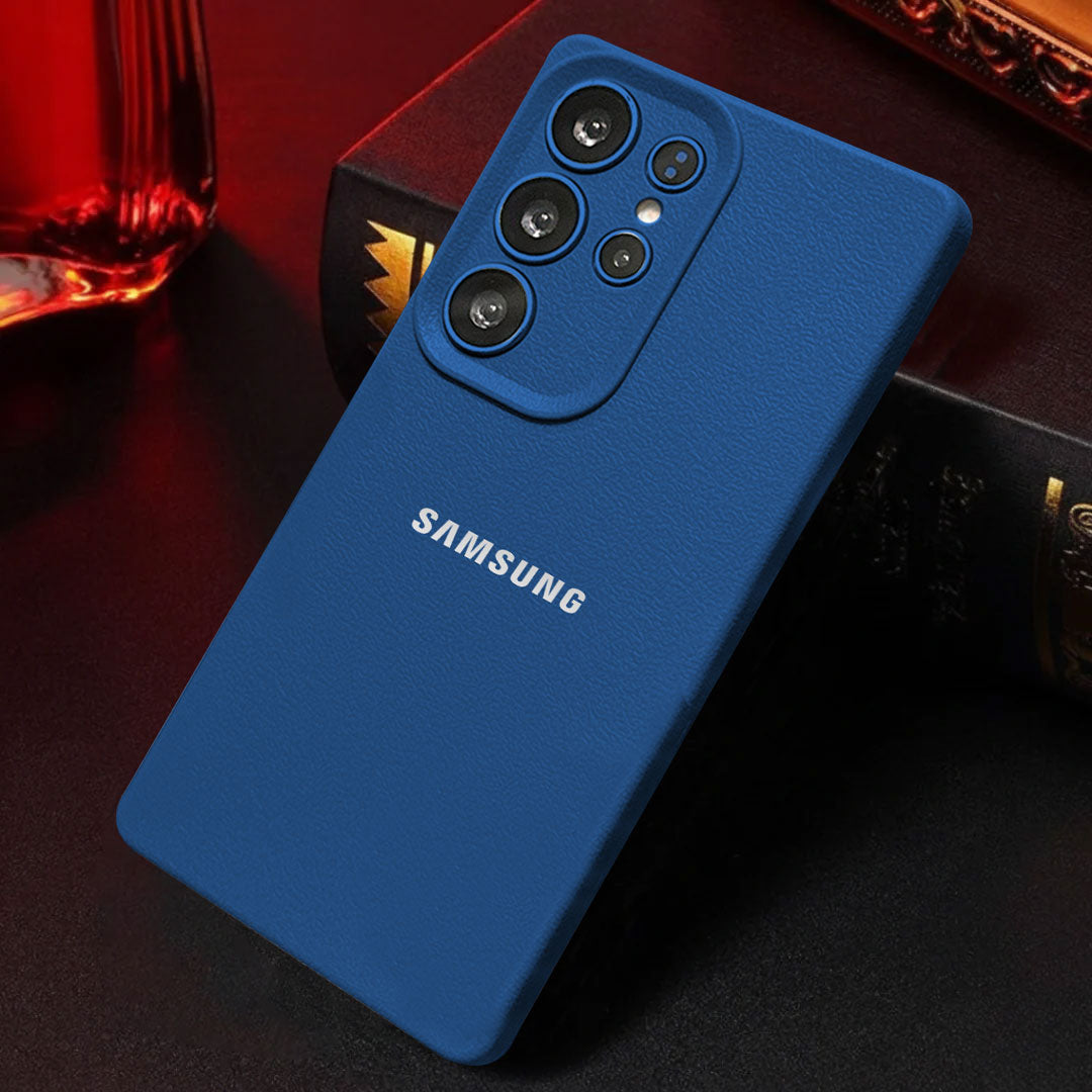 Samsung Galaxy S23 ULTRA 5G Solid Color Leather Texture Matte Phone Back Case