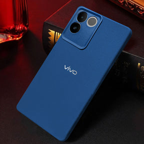 Vivo T2 Pro 5G Solid Color Leather Texture Matte Phone Back Case