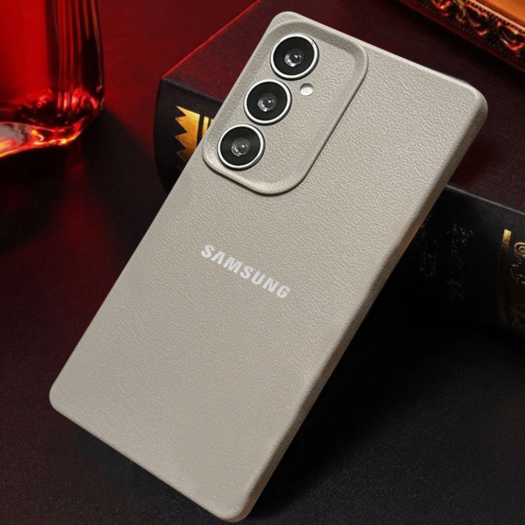 Samsung Galaxy A34 5G Solid Color Leather Texture Matte Phone Back Case