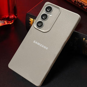 Samsung Galaxy A34 5G Solid Color Leather Texture Matte Phone Back Case