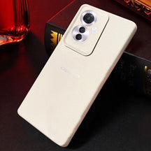 Oppo F25 PRO 5G Solid Color Leather Texture Matte Phone Back Case