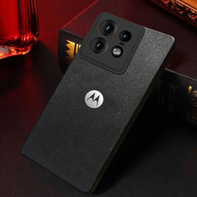 MOTO EDGE 50 PRO 5G Solid Color Leather Texture Matte Phone Back Case