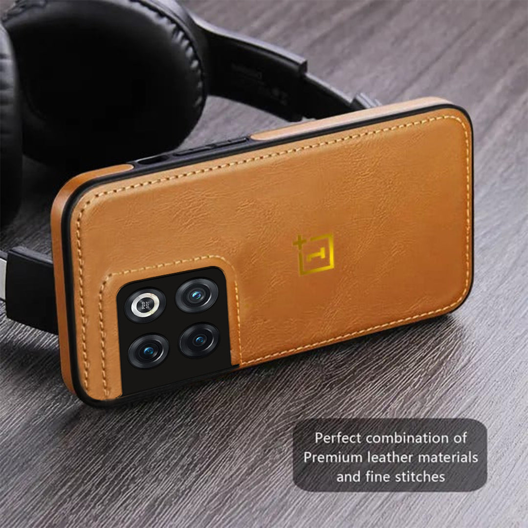 OnePlus 5G Series Leather Stitched Protective Back Case