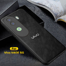 VIVO V40e 5G Business Style PU LEATHER PROTECTIVE BACK CASE WITH CAMERA PROTECTION