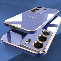 VIVO V29 5G ULTRA-SHINE GOLD ELECTROPLATED LUXURIOUS  BACK CASE WITH CAMERA PROTECTION