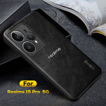 REALME 15 PRO 5G Business Style PU LEATHER PROTECTIVE BACK CASE WITH CAMERA PROTECTION