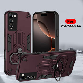 Vivo Y200e 5G Armor knight Series Camera Protection 2 in 1 Shockproof Phone Cover with Kickstand