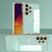 GALAXY A23 ULTRA-SHINE GOLD ELECTROPLATED LUXURIOUS  BACK CASE WITH CAMERA PROTECTION
