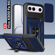 VIVO X300fe 5G Armor Military-grade Case With Sliding Camera Cover & 360 Kickstand