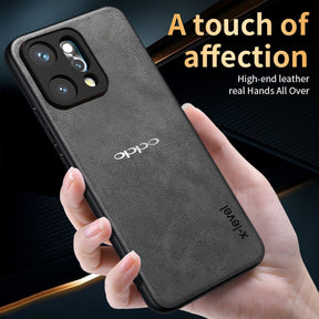 OPPO RENO 14 PRO 5G Business Style PU LEATHER PROTECTIVE BACK CASE WITH CAMERA PROTECTION