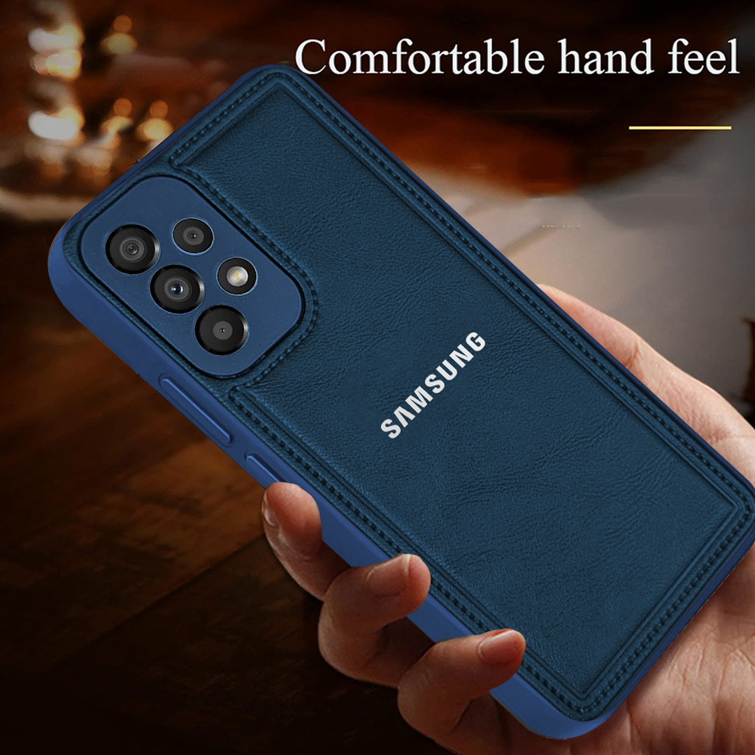 Samsung Galaxy A53 5G Vintage Leather Stitched Protective Back Case