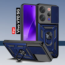 VIVO V70 5G Armor Military-grade Case With Sliding Camera Cover & 360 Kickstand