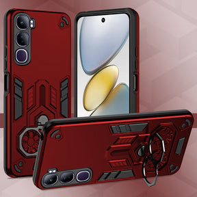 Vivo Y300 5G Armor knight Series Camera Protection 2 in 1 Shockproof Phone Cover with Kickstand