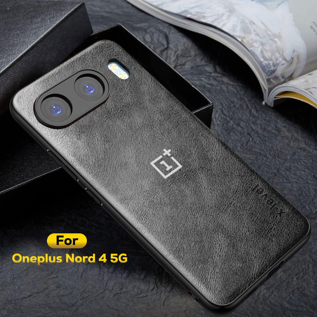 ONEPLUS NORD 4 5G Business Style PU LEATHER PROTECTIVE BACK CASE WITH CAMERA PROTECTION