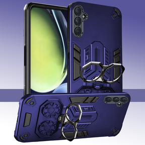 Samsung Galaxy S24 5G Armor knight Series Camera Protection 2 in 1 Shockproof Phone Cover with Kickstand