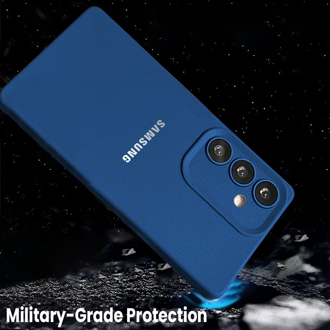 Samsung Galaxy S23 FE 5G Solid Color Leather Texture Matte Phone Back Case