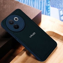 VIVO V30E 5G Vintage Leather Stitched Protective Back Case