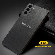 Samsung Galaxy S22 5G Solid Color Leather Texture Matte Phone Back Case