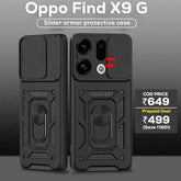 OPPO Find X9 5G Armor Military-grade Case With Sliding Camera Cover & 360 Kickstand