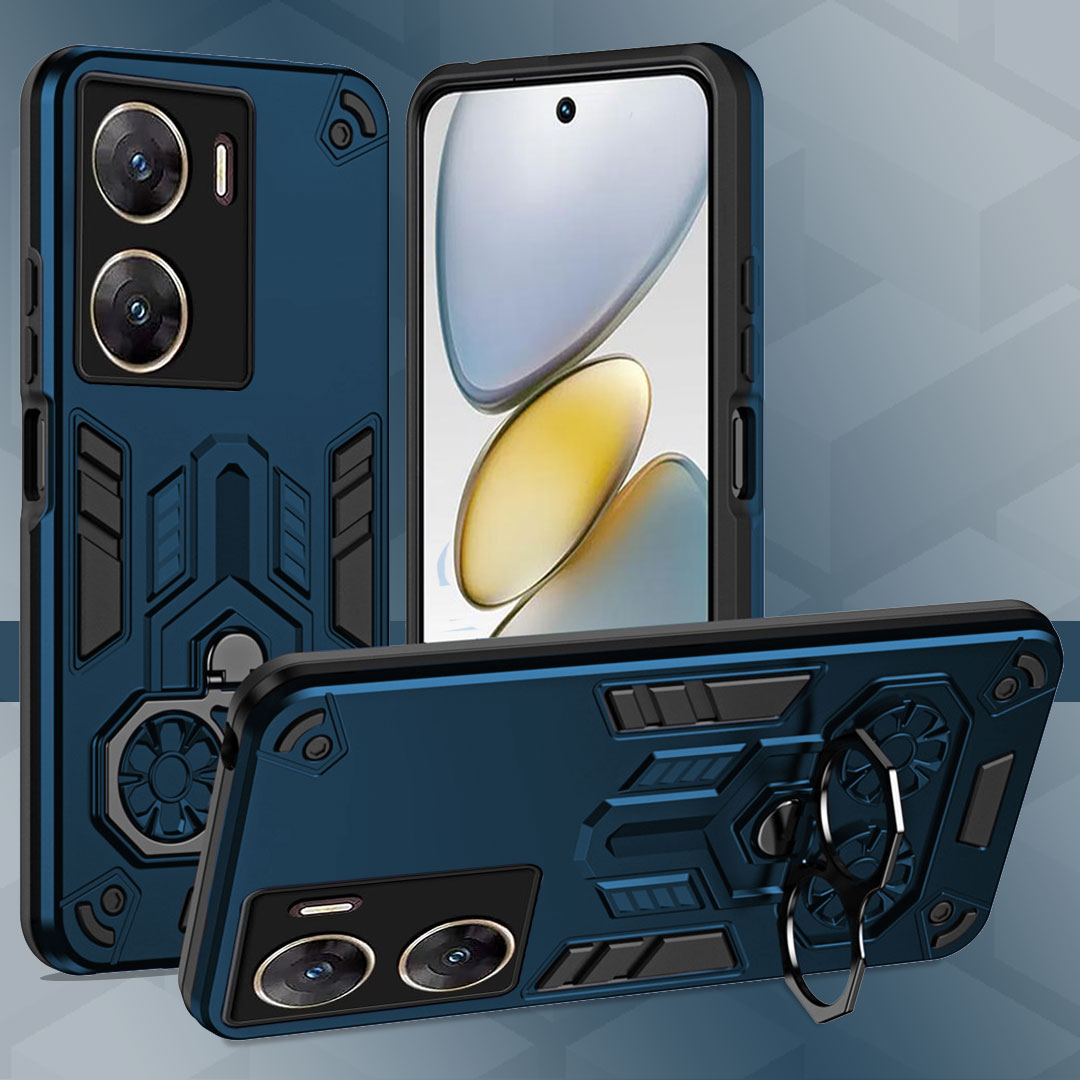 Vivo V29E 5G Armor knight Series Camera Protection 2 in 1 Shockproof Phone Cover with Kickstand