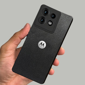 MOTO EDGE 50 NEO 5G Solid Color Leather Texture Matte Phone Back Case
