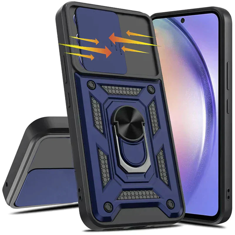 Motorola Edge 50 Pro 5G Armor Military-grade Case With Sliding Camera Cover & 360 Kickstand
