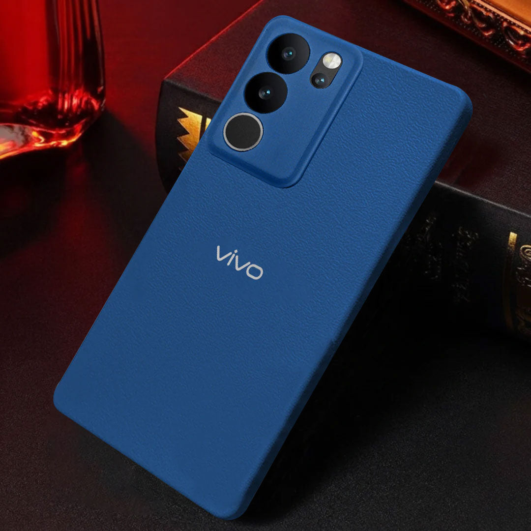 Vivo V29 5G Solid Color Leather Texture Matte Phone Back Case