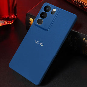 Vivo V29 5G Solid Color Leather Texture Matte Phone Back Case