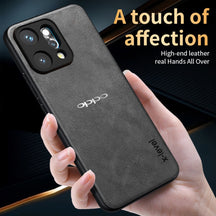 OPPO RENO 14 PRO 5G Business Style PU LEATHER PROTECTIVE BACK CASE WITH CAMERA PROTECTION