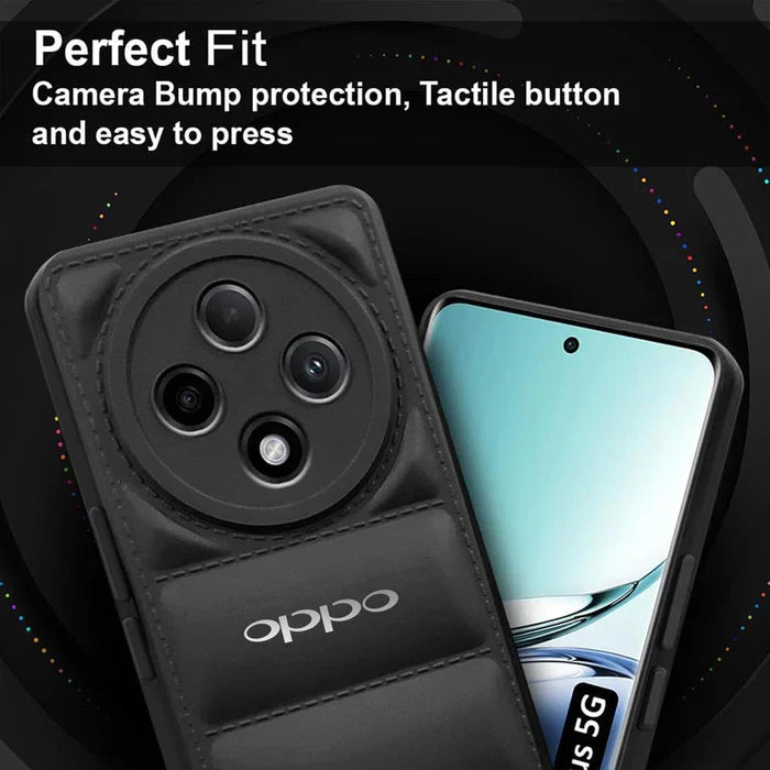 OPPO F27 PRO PLUS 5G The Puffer Edition Black Bumper Back Case