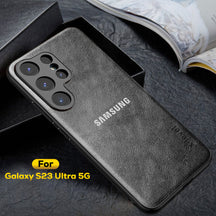 Galaxy S23 ULTRA 5G PU LEATHER PROTECTIVE BACK CASE WITH CAMERA PROTECTION