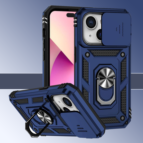 IPhone 14 5G Armor Military-grade Case With Sliding Camera Cover & 360 Kickstand