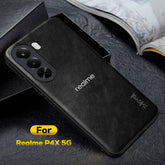 REALME P4X 5G Business Style PU LEATHER PROTECTIVE BACK CASE WITH CAMERA PROTECTION