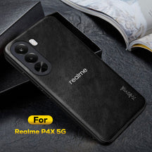 REALME P4X 5G Business Style PU LEATHER PROTECTIVE BACK CASE WITH CAMERA PROTECTION