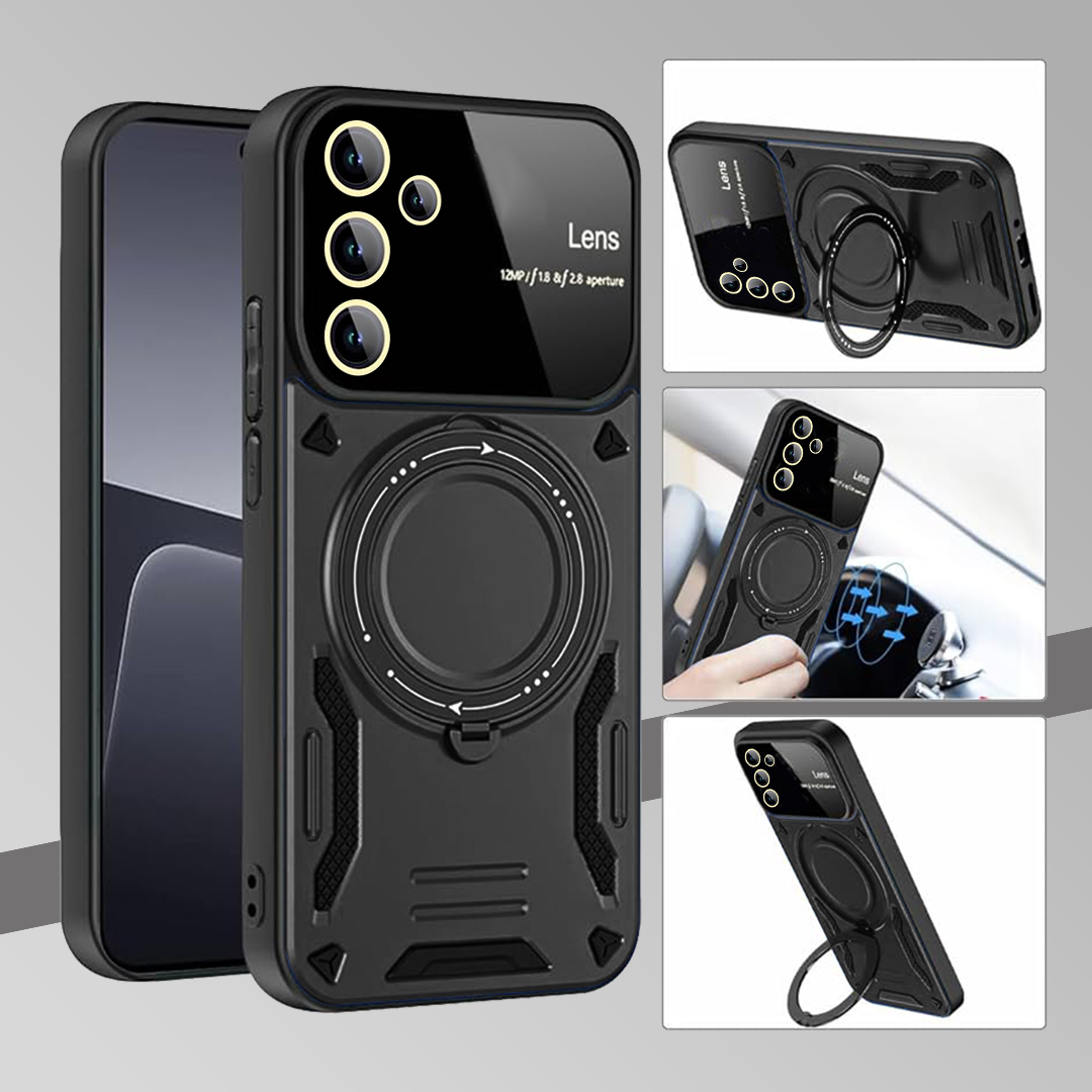SAMSUNG GALAXY A26 5G Heavy Duty Rugged Shockproof Camera Lens Protector Phone Cover with Kickstand
