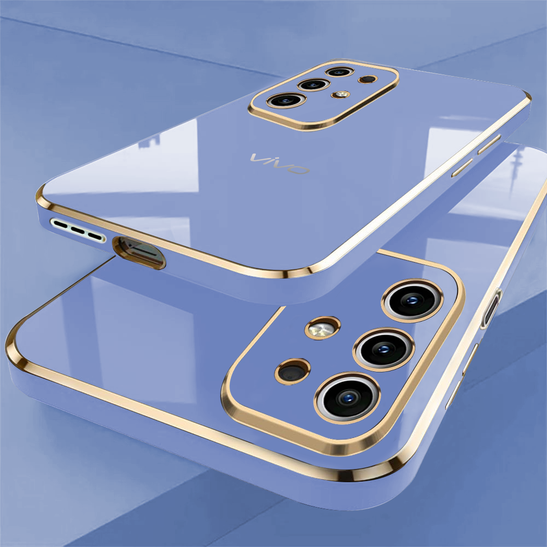 VIVO T4x 5G ULTRA-SHINE GOLD ELECTROPLATED LUXURIOUS  BACK CASE WITH CAMERA PROTECTION